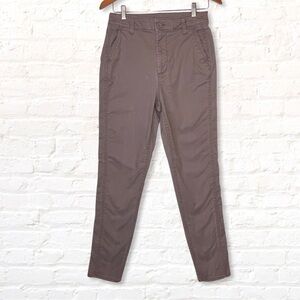 OLD Navy Womens Brown Khaki Pants Size 4 Cotton Vintage Wash High Rise
